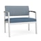 Lesro Lenox Steel Bariatric Chair Metal Frame, Silver, RS Rain Song Back, MD Titan Seat LS1401 - alternate 1